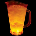 60 to 70 Oz. Light Up Pitcher w/ Orange Dome & White LED